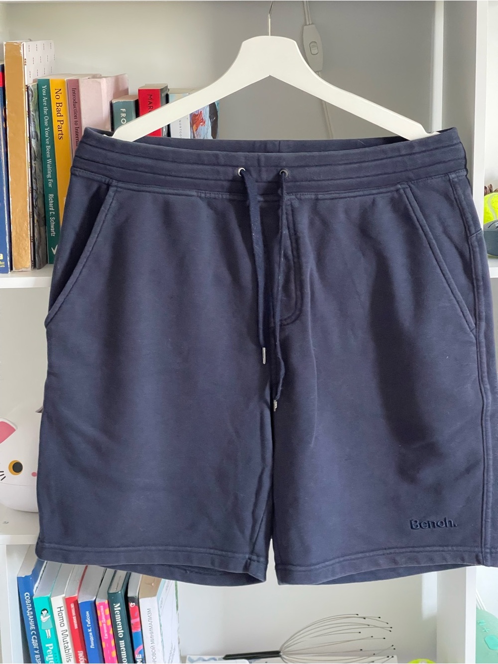 Bench Men's Navy Drawstring Soft Cozy Sweat Shorts